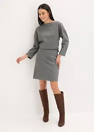 Tunika mit Fischgratmuster aus fester Ware, bonprix