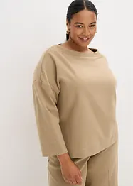 Tunika mit Fischgratmuster aus fester Ware, bonprix