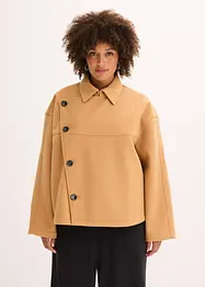 Veste aspect laine à boutons en diagonale, bonprix