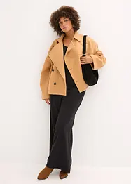 Veste aspect laine à boutons en diagonale, bonprix