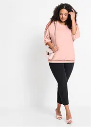 T-shirt oversize en viscose et dentelle, bonprix