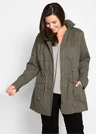 Baumwoll Parka mit Jerseyfutter, bonprix