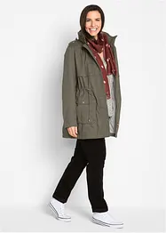 Baumwoll Parka mit Jerseyfutter, bonprix