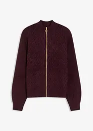 Strickjacke mit Zopmuster, bonprix