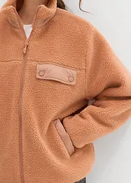 Teddy-Fleece Jacke, bonprix
