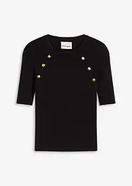 Pull en fine maille de viscose mélangée, bonprix