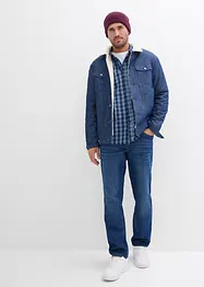 Veste en jean à doublure peluche, bonprix