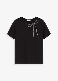 T-shirt avec application en strass, bonprix