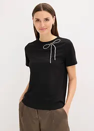 T-shirt avec application en strass, bonprix