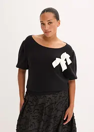 Pullover mit Schleifen-Applikation, bonprix