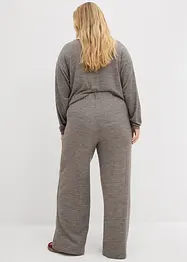 Pantalon palazzo aspect maille, bonprix