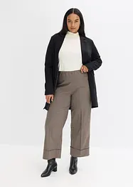Pantalon à taille élastiquée, imprimé carreaux, bonprix