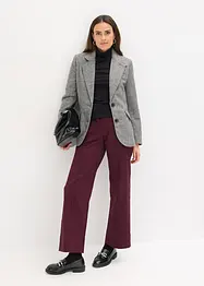 Blazer mit Fischgratmuster und Wollanteil, bonprix