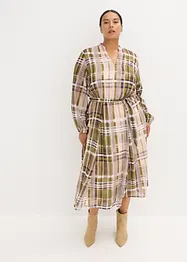 Robe en mousseline avec lien à nouer, bonprix