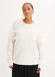 Pullover mit Volants, bonprix