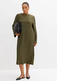 Midikleid aus strukturiertem Crinkle, bonprix