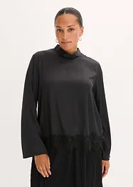 Bluse aus fließendem Satin, bonprix