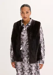 Gilet sans manches en teddy, bonprix