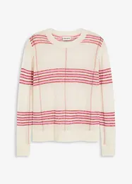 Pull ajouré avec laine et alpaga, bonprix