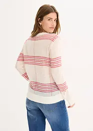 Pull ajouré avec laine et alpaga, bonprix