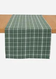 Bio Baumwoll Tischläufer mit Karomuster, bonprix