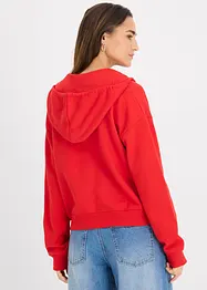 Sweat zippé en éponge douce, bonprix