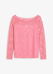 T-shirt manches longues en dentelle, bonprix