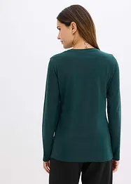 Langarmshirt mit Rosendruck, bonprix