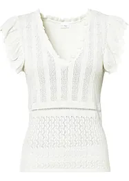 T-shirt doux en maille de viscose mélangée, bonprix