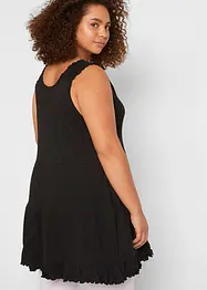 Long-Top mit Volants und breiten Trägern, bonprix