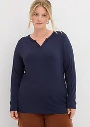 T-shirt manches longues en viscose extensible, bonprix