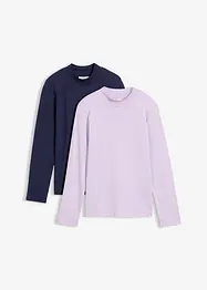Rollkragenshirt (2er Pack), bonprix