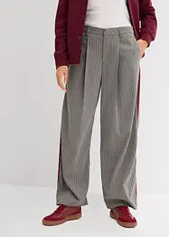 Bundfaltenhose mit Kontraststreifen, bonprix