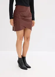 Kurzer Lederimitat-Rock, bonprix