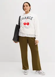 Pantalon en molleton avec viscose, bonprix