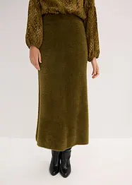 Strickrock aus flauschigem Federgarn, bonprix
