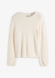 Pullover in Plüsch-Optik, bonprix