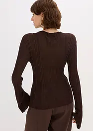 Halbtransparentes Strickshirt, bonprix