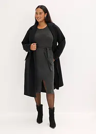 Ripp-Strickkleid aus fließendem Viskose-Mix, bonprix