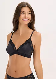 Bralette aus glänzendem Material, bonprix