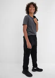 Fleece-Cargohose, Regular Fit, bonprix