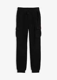 Fleece-Cargohose, Regular Fit, bonprix