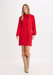 Strickkleid mit Schleife aus softem Viskose-Mix, bonprix