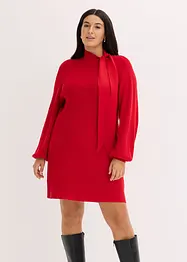 Strickkleid mit Schleife aus softem Viskose-Mix, bonprix
