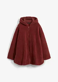 Teddy-Fleece Jacke in A-Linie mit Seitenschlitzen, bonprix