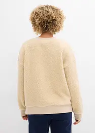 Pull en maille sherpa, bonprix