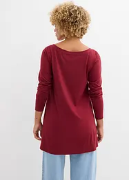 T-shirt manches longues en coton et viscose, bonprix
