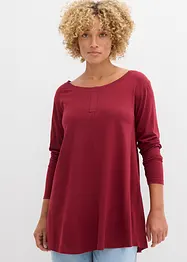 T-shirt manches longues en coton et viscose, bonprix