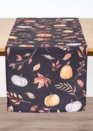Chemin de table imperméable avec motif citrouille, bonprix
