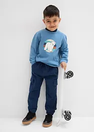 Thermo Regular Fit Cargo-Schlupfhose aus Cord mit Jerseyfutter, bonprix